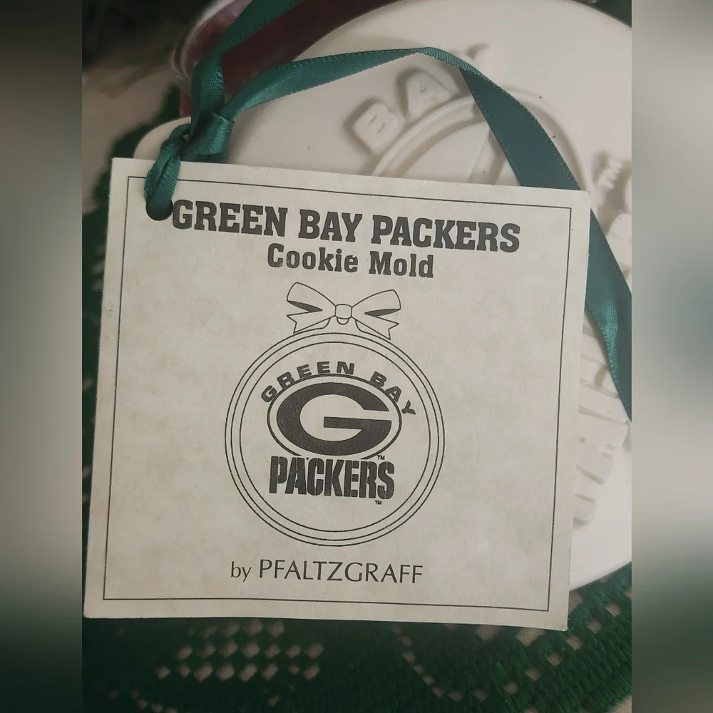 Green Bay Packer NFL Cookie Mold With  Sugar Cookie Recipe 5